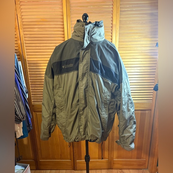 Columbia Men's Olive and Black Ski Jacket - Picture 1 of 4